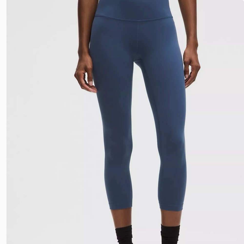 Lululemon Athletica Deep Blue Leggings.
